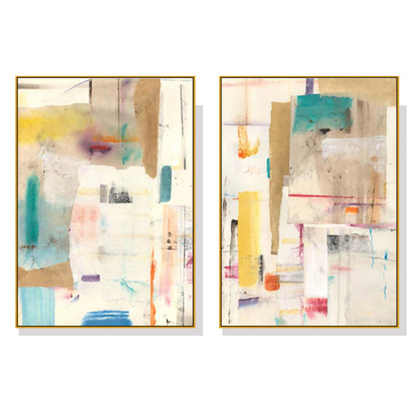 40Cmx60cm Sonder By Jean Kenna 2 Sets Gold Frame Canvas Wall Art