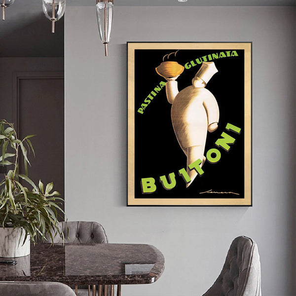 40Cmx60cm Buitoni Black Frame Canvas Wall Art