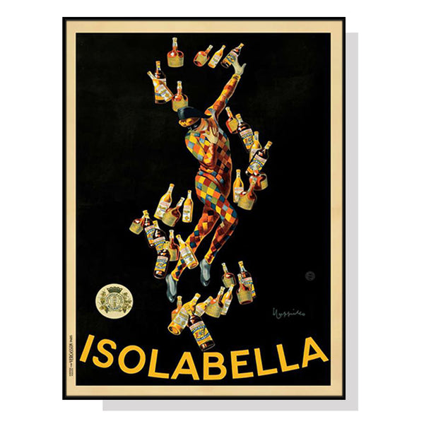 100Cmx150cm Isolabella Black Frame Canvas Wall Art