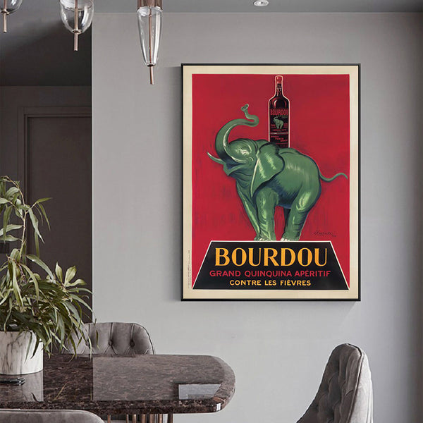 90Cmx135cm Bourdou Black Frame Canvas Wall Art