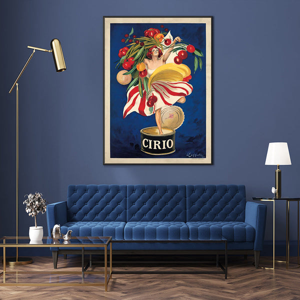 100Cmx150cm Cirio By Leonetto Cappiello Black Frame Canvas Wall Art