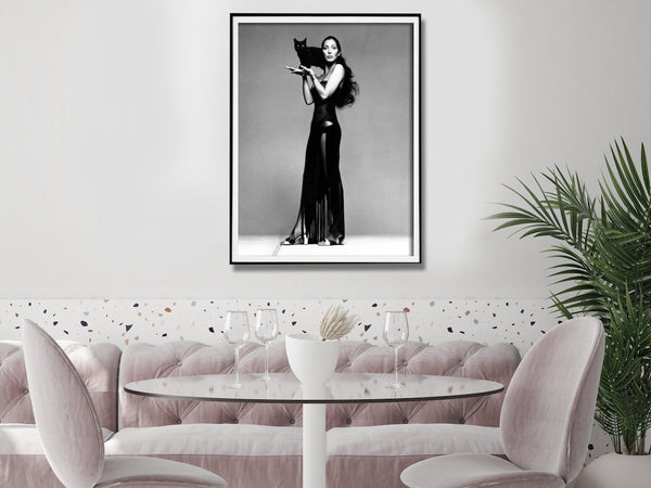70Cmx100cm Cher Music Black And White Frame Canvas Wall Art
