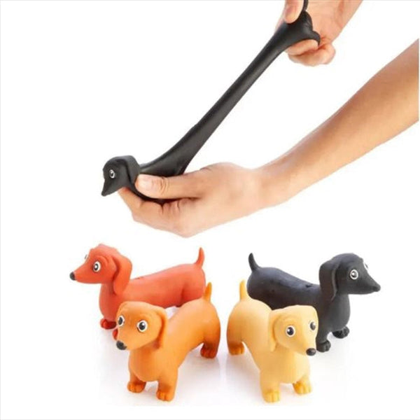 Novelty Stretch Dachshund Sausage Dog Toy (Selected At Random) Dog Toys