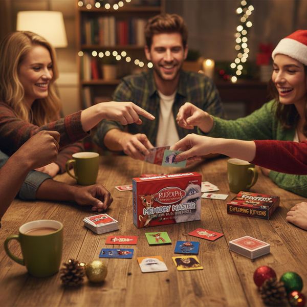 Memory Master Card Game Rudolph The Red Nosed Reindeer Edition Family Card Games