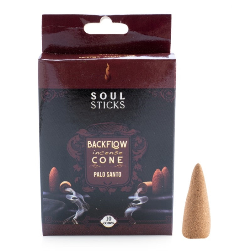 Mdi Soul Sticks Palo Santo Backflow Incense Cone Set Of 10 Home Fragrances