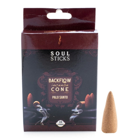 Mdi Soul Sticks Palo Santo Backflow Incense Cone Set Of 10 Home Fragrances