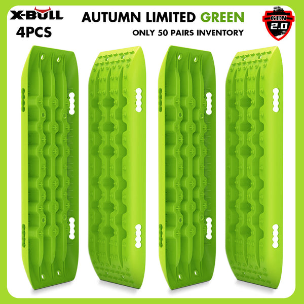 X Bull Boards 10T 4Pcs 2Pairs Truck Snow Mud 4Wd Offroad Gen2.0 91Cm Green Recovery Tracks