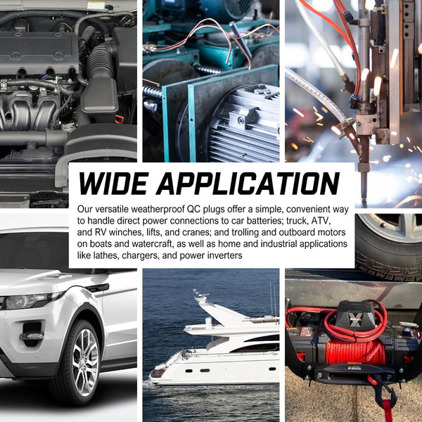 X Bull 10X Anderson Plug Style Connectors 50Amp 6Awg 12 24V Dc Power Tool Wire & Cable Connectors