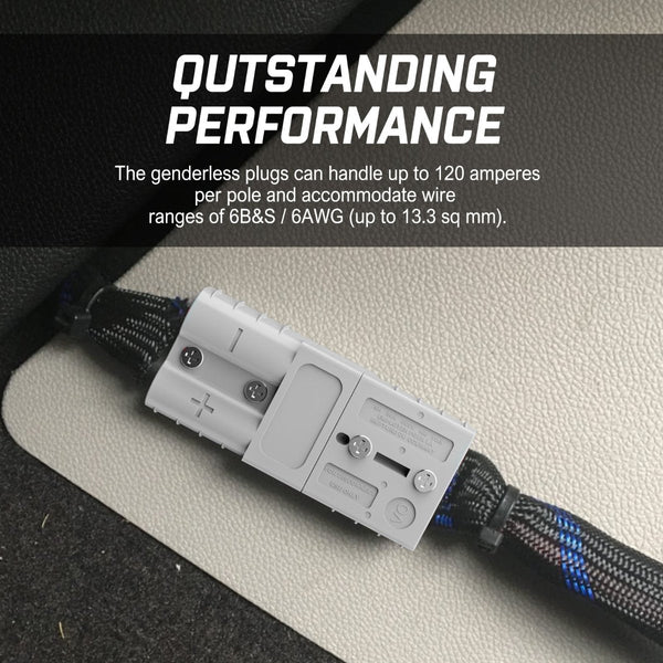 X Bull 10X Anderson Plug Style Connectors 50Amp 6Awg 12 24V Dc Power Tool Wire & Cable Connectors