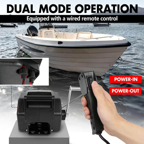 X Bull 5000Lbs Electric Boat Winch 12V Portable Detachable Marine Ship Trailer Tow Bars & Winches