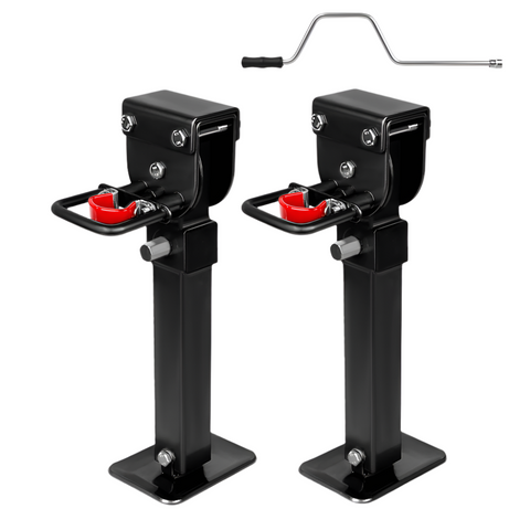 X Bull Drop Down Legs 440Mm 560Mm Trailer Steel Corner 1200Lbs Black Trailer Parts