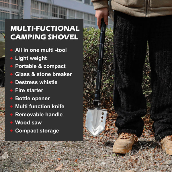 X Bull Folding Shovel Outdoor Camping Survival Tools Multifunction Military Shovels