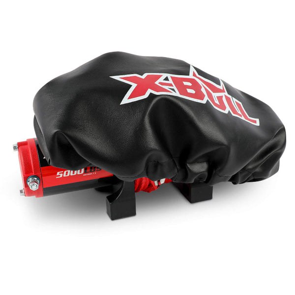 X Bull Waterproof Winch Cover Black Soft Dust Fit 2000 5000Lbs Recovery Tracks