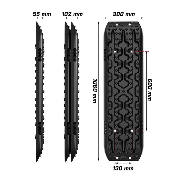 X Bull Recovery Tracks Sand Kit Carry Bag Mounting Pin Sand/Snow/Mud 10T 4Wd Black Gen3.0 Other Auto Tools & Supplies