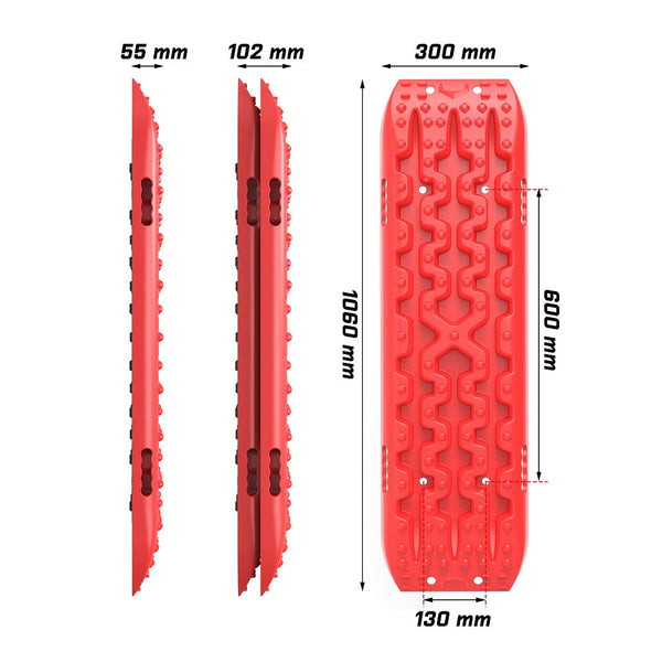 X Bull Recovery Tracks Sand 2Pcs 10T / Snow Mud 4Wd Gen 3.0 Red Other Auto Tools & Supplies