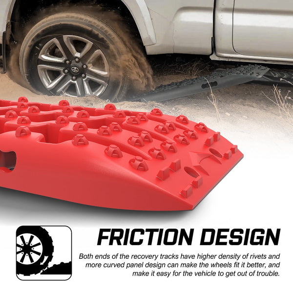 X Bull Recovery Tracks Sand 2Pcs 10T / Snow Mud 4Wd Gen 3.0 Red Other Auto Tools & Supplies