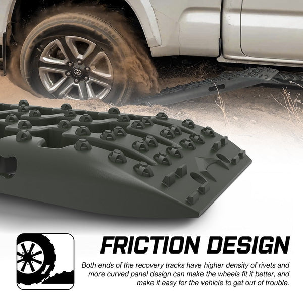 X Bull Recovery Tracks / Sand Mud Off Road 4Wd 4X4 Car 2 Pairs Gen 3.0 Olive Other Auto Tools & Supplies