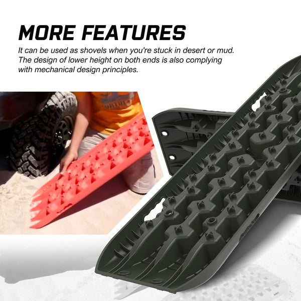 X Bull Recovery Tracks / Sand Mud Off Road 4Wd 4X4 Car 2 Pairs Gen 3.0 Olive Other Auto Tools & Supplies