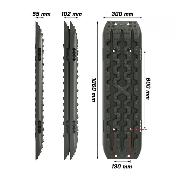 X Bull Recovery Tracks / Sand Mud Off Road 4Wd 4X4 Car 2 Pairs Gen 3.0 Olive Other Auto Tools & Supplies