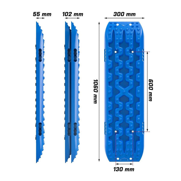 X Bull Recovery Tracks Mud Snow / Sand Grass 4X4 Caravan 2Pcs 4Wd Gen 3.0 Blue Other Auto Tools & Supplies