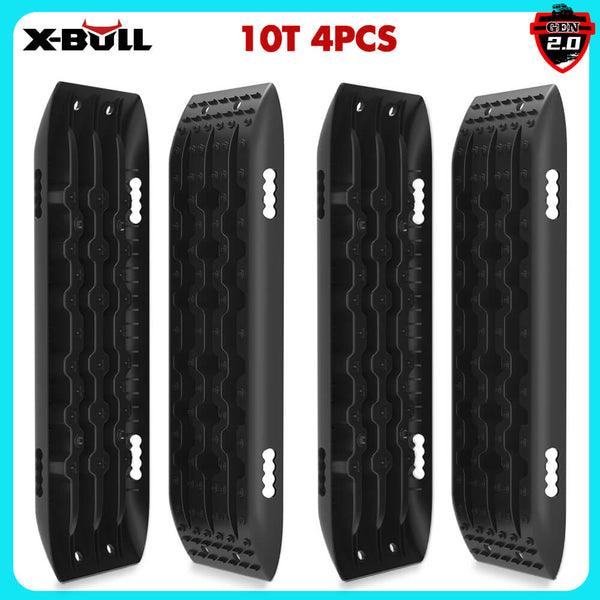 X Bull Recovery Tracks Sand Mud Snow 2 Pairs Gen 2.0 Accessory 4Wd 4X4 Black Other Auto Tools & Supplies