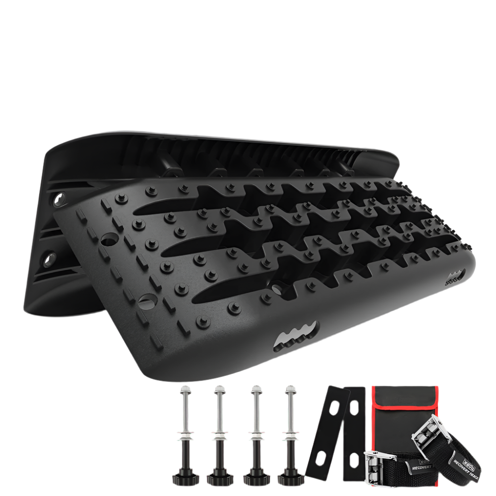 X Bull Sand Trucks Offroad With 4Pcs Mounting Pins 4Wdgen 2.0 Black Recovery Tracks