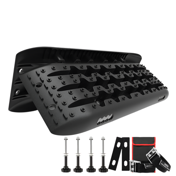 X Bull Sand Trucks Offroad With 4Pcs Mounting Pins 4Wdgen 2.0 Black Recovery Tracks