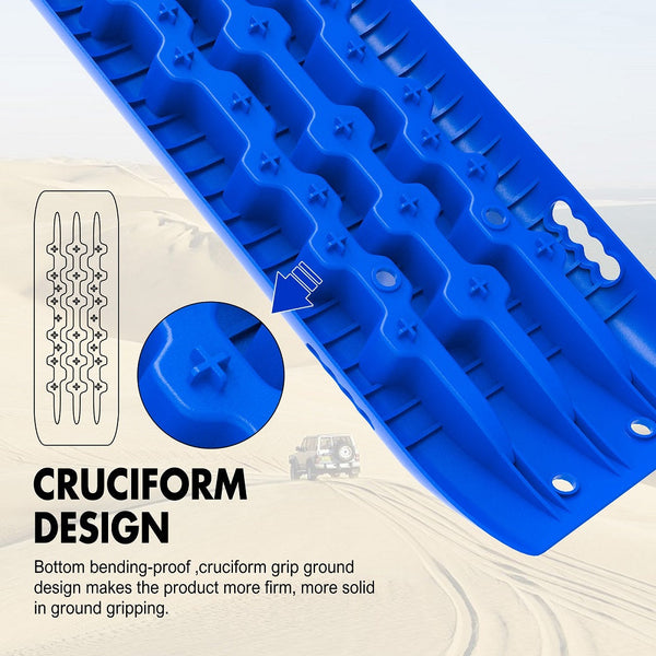 X Bull Recovery Tracks Sand 2Pcs / Snow Mud 10T 4Wd Gen 2.0 Blue Other Auto Tools & Supplies
