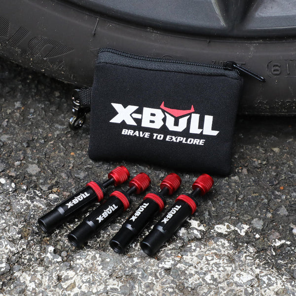 X Bull 4Pcs Tyre Deflators Air Quick Adjustable 10~30 Psi Tire Valve Tyre Accessories