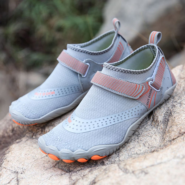 Men Women Barefoot Quick Dry Aqua Sports Grey Size Eu43 = Us8.5 Water Shoes