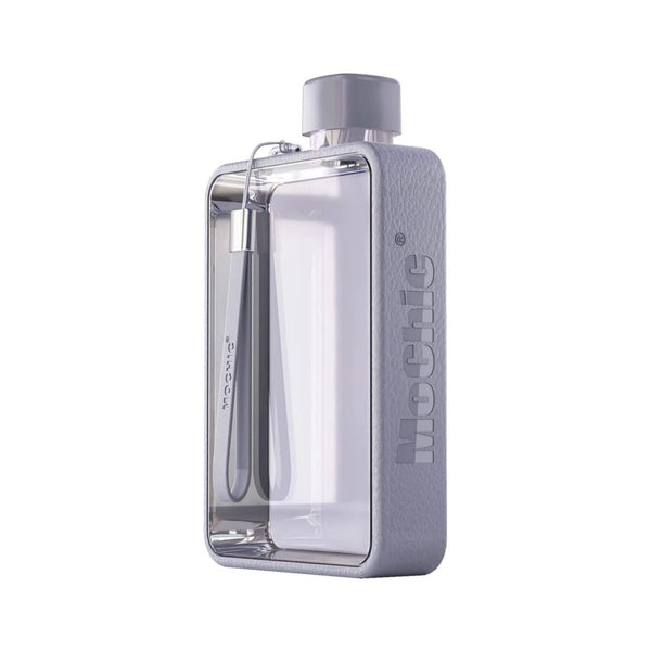 A5 Flat Water Bottle For Warm Drink ( Gray ) Water Bottles