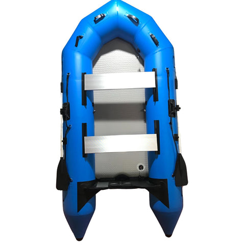 3.6M Blue Inflatable Dinghy Boat Hard Air Deck Floor | Fishing Rescue & Dive Ready Inflatables