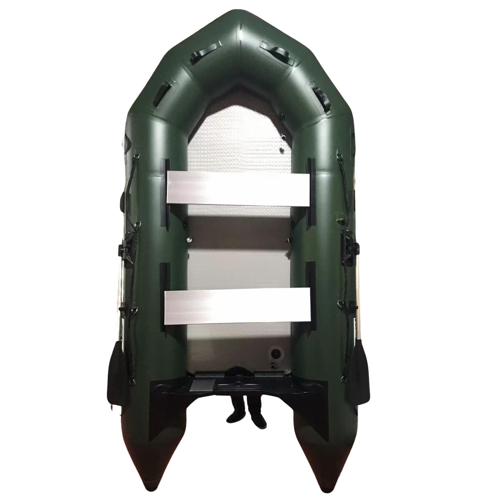 3M ( Green ) Inflatable Boat Dinghy Tender Pontoon Rescue & Dive Fishing With Hard Air Deck Floor Inflatables
