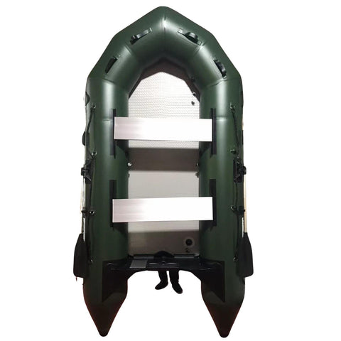 3.6M Green Inflatable Dinghy Boat Hard Air Deck Floor | Fishing Rescue & Dive Ready Inflatables