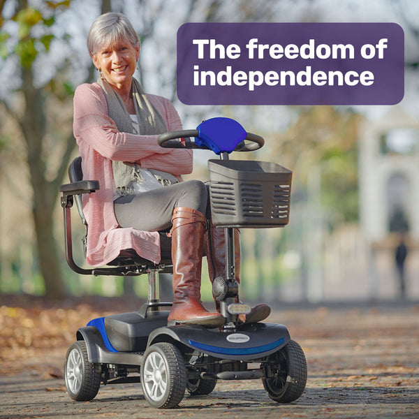 Equipmed Mobility Scooter Electric Motorised 4 Wheel Power Portable Folding Mobility Scooters