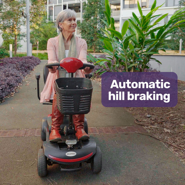 Equipmed Mobility Scooter Electric Motorised Power Portable 4 Wheel Folding Mobility Scooters