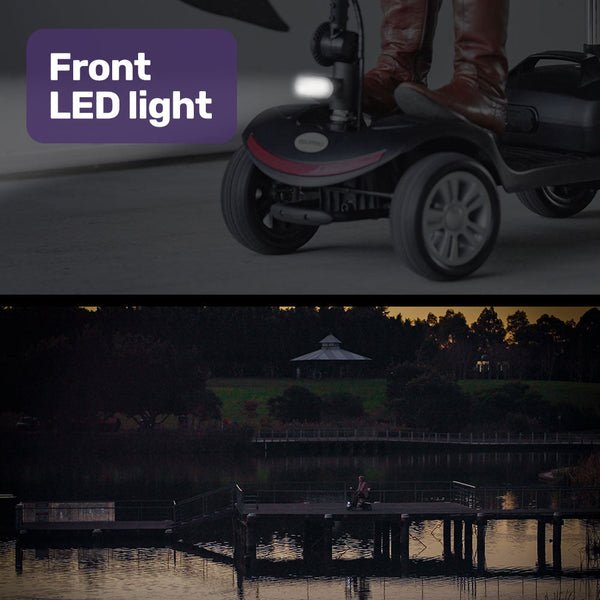 Equipmed Mobility Scooter Electric Motorised Power Portable 4 Wheel Folding Mobility Scooters