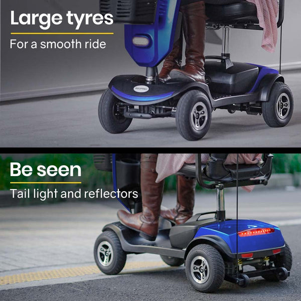 Equipmed Electric Mobility Scooter For Elderly Motorized Riding Older Adults Aid Portable Mobility Scooters