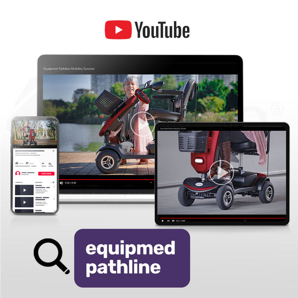 Equipmed Mobility Scooter For Elderly Motorized Electric Older Adults 4 Riding Mobility Scooters