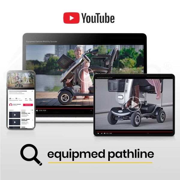 Equipmed Mobility Scooter Electric Motorized Ride On For Elderly Older Adult Handicap Aid Mobility Scooters