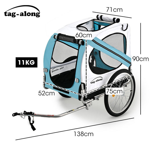 Pet & Cargo Bike Trailer Bicycle Carrier Blue Trailers