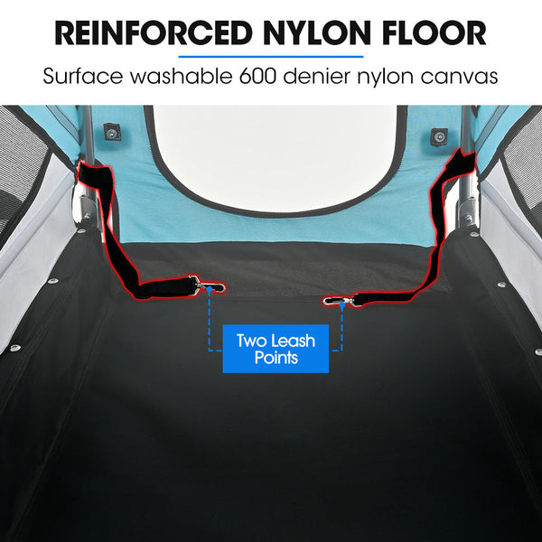 Pet & Cargo Bike Trailer Bicycle Carrier Blue Trailers