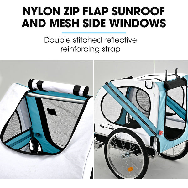 Pet & Cargo Bike Trailer Bicycle Carrier Blue Trailers