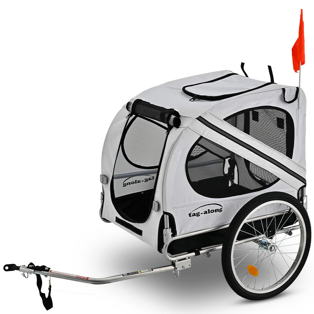 Pet & Cargo Bike Trailer Bicycle Carrier Grey Trailers