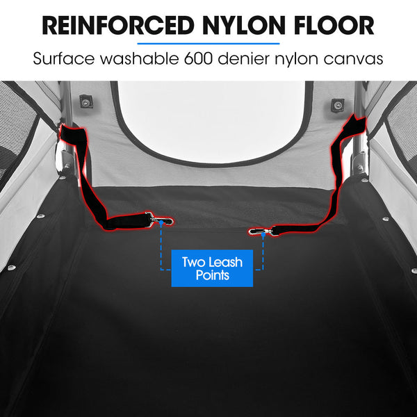 Pet & Cargo Bike Trailer Bicycle Carrier Grey Trailers