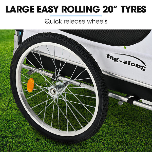 Pet & Cargo Bike Trailer Bicycle Carrier Grey Trailers