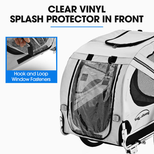 Pet & Cargo Bike Trailer Bicycle Carrier Grey Trailers