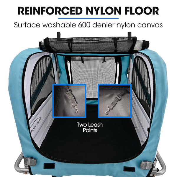 Pet & Cargo Jogger Bike Trailer Pull Behind Bicycle Carrier Stroller Blue Trailers