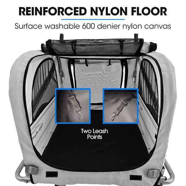 Pet & Cargo Jogger Bike Trailer Pull Behind Bicycle Carrier Stroller Grey Trailers