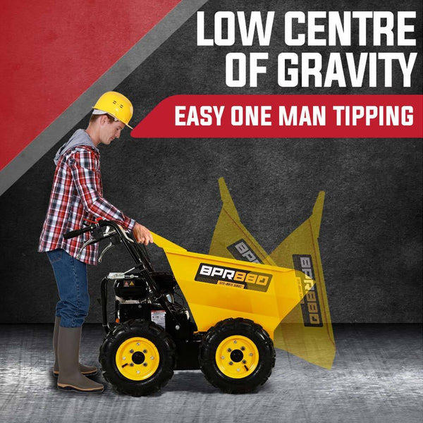 Baumr Ag Power Wheelbarrow Motorized Mini Petrol Powered Barrow Self Dump Wheelbarrows Carts Wagons